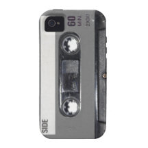 B&W 1980s Vintage Cassette Case-Mate iPhone 4 Cases