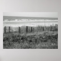 B&W Beach Print