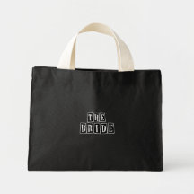 B&W Retro Stamp - The Bride Bags