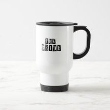B&W Retro Stamp - The Bride Mug