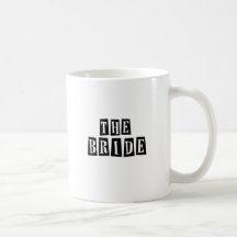 B&W Retro Stamp - The Bride Mugs