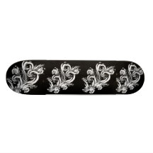b&w. skate board decks