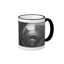 B&W spiral lighthouse staircase Coffee Mugs