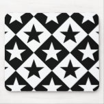 B&W Stars Mouse Pads
