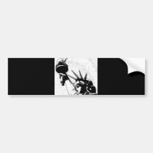 B&W Statue of Liberty Bumper Stickers