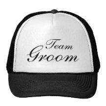 B & W Team Groom Hat