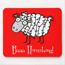 Baaa Humbug Anti-Holiday Mousepad