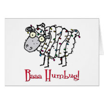 Baaa Humbug Christmas Card
