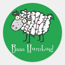 Baaa Humbug Stickers