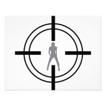 babe in bull´s eye icon invitations