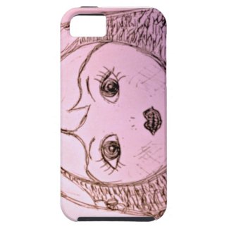 Babushka Face Phone Cover - Pink iPhone 5 Case