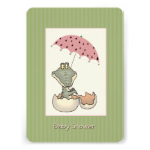 Baby Alligator Baby Shower Invitation