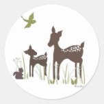 Baby and Momma Deer Stickers