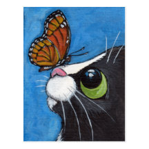 Baby and the Viceroy - Cat Postcard