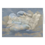Baby Angel Wings Sleeping in God's Hand Greeting Cards