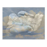 Baby Angel Wings Sleeping in God's Hand Post Card