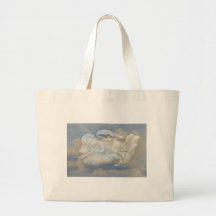 Baby Angel Wings Sleeping in God's Hand Tote Bag