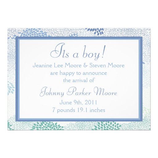 Baby announcement (Boy)!