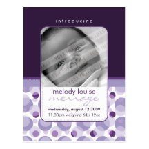 BABY ANNOUNCEMENT ::  hello baby 4 Postcard