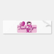 baby babushka thank you bumper sticker