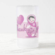 baby babushka thank you coffee mugs