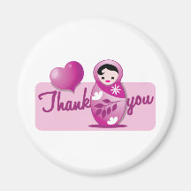 baby babushka thank you magnet