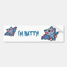 Baby Bat Bumper Sticker