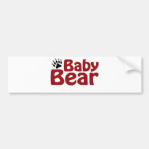 Baby Bear Claw Bumper Sticker