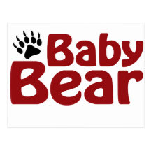Baby Bear Claw Postcard