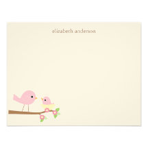 Baby Bird's Nest Baby Shower Thank You Custom Announcement