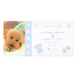 Baby Blue Argyle - Oh Joy! It's A Boy! Photo Cards