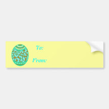 Baby Blue Easter Egg Bumper Sticker