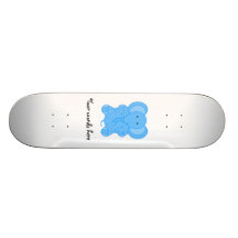 Baby blue elephant skate board decks