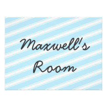 Baby Blue Pattern Stripes Photo Print Home Decor