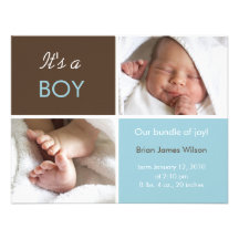 Baby Boy Announcement