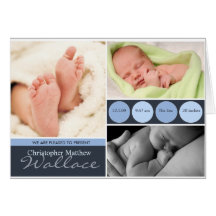Baby Boy Announcement Cards