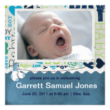 Baby Boy Baby announcement