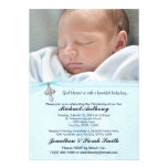 Baby Boy Baptism or Christening Invitation invitations