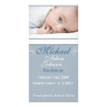 Baby Boy Birth Announcement Photo Card