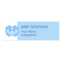 Baby Boy Booties small Business Card