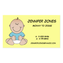 Baby Boy Calling Card Business Card Template