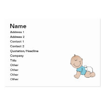 Baby boy cartoon business cards