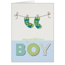 baby boy congratulations card