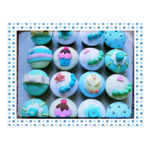 Baby Boy Cupcakes Postcard