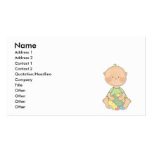 baby boy holding easter egg business cards