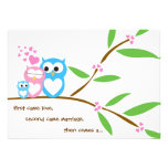 Baby Boy Owl Baby Shower Invitation