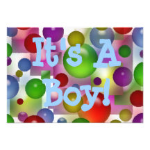 BABY BOY PERSONALIZED ANNOUNCEMENT