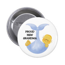 Baby Boy Proud Grandma Buttons