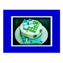 Baby Boy Shower Cake Post Card