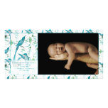 Baby Boy Vintage Baby Bird Picture Announcement Photo Cards